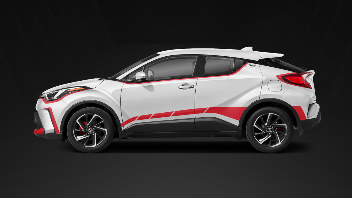 Toyota C-HR - Red Stripes Design - cover