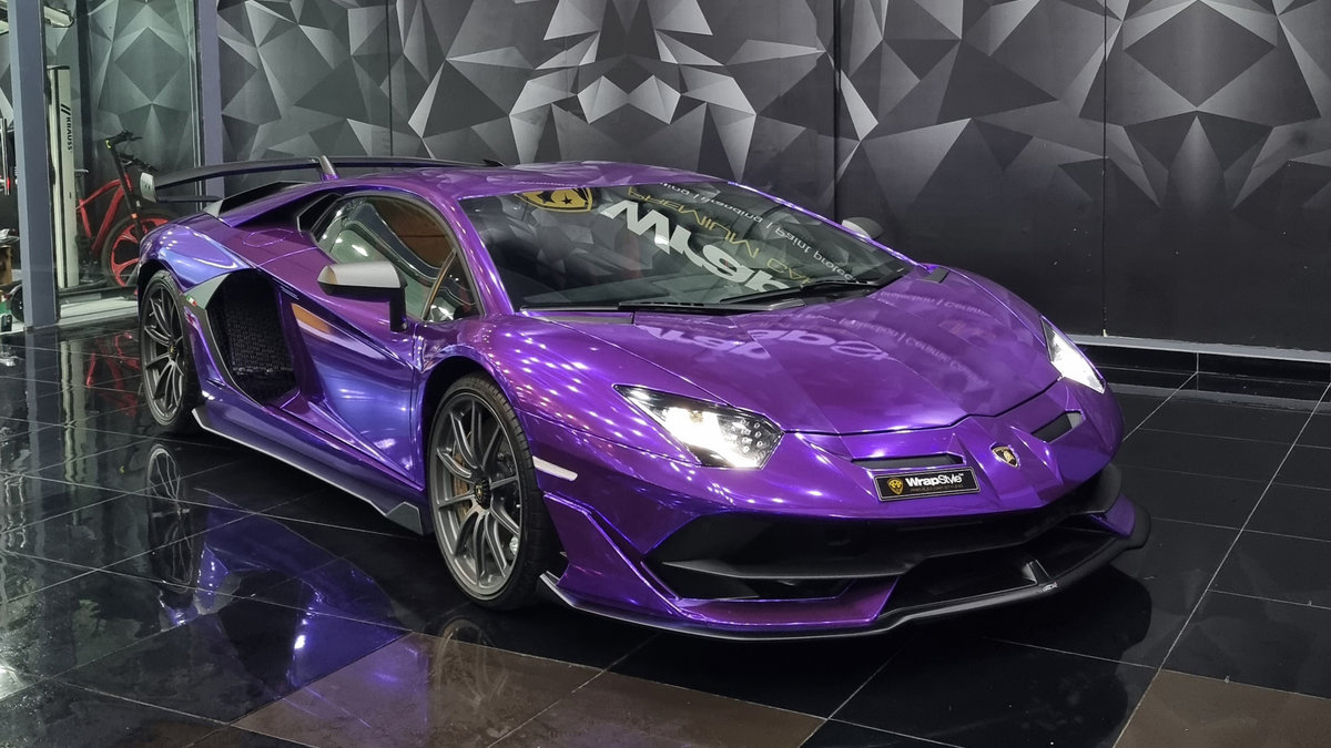 Lamborghini Aventador - Purple Wrap - cover