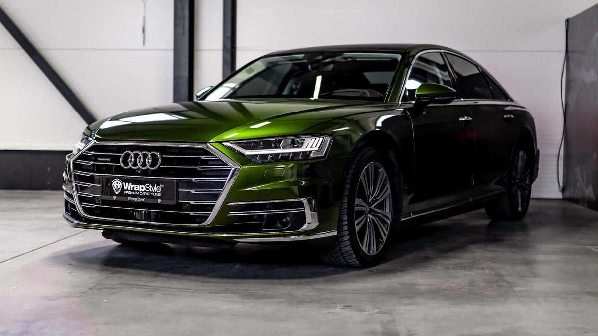 Audi A8 - Green Metallic Wrap - cover