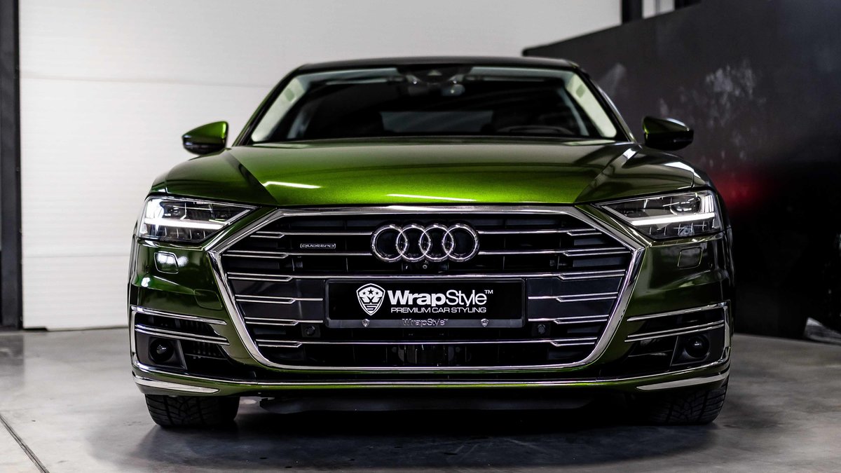 Audi A8 - Green Metallic Wrap - img 3