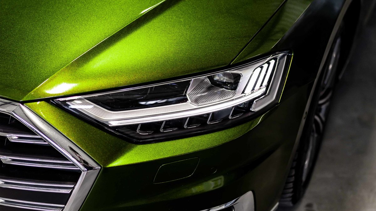 Audi A8 - Green Metallic Wrap - img 4