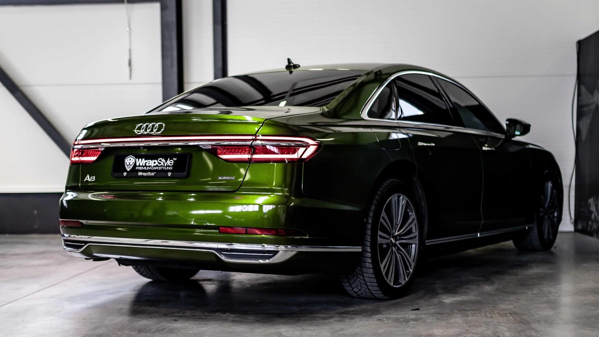 Audi A8 - Green Metallic Wrap - img 7