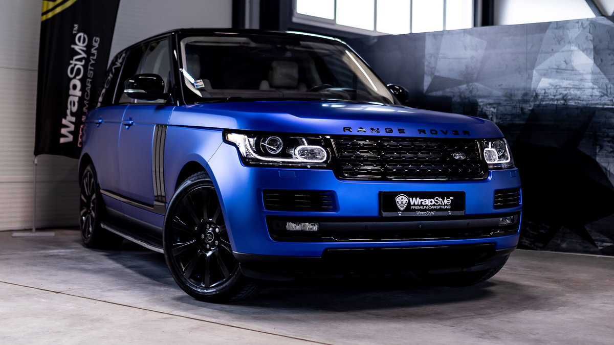 Range Rover Vogue - Blue Chrom Satin Wrap - cover