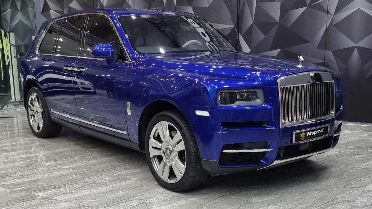 Rolls-Royce Cullinan - Dark Blue Wrap - cover