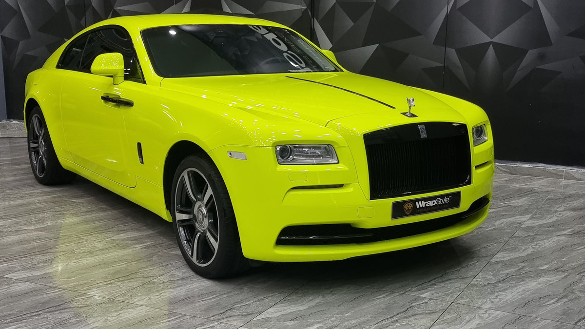 Rolls-Royce Wraith - Fluorescent Yellow Wrap - img 1