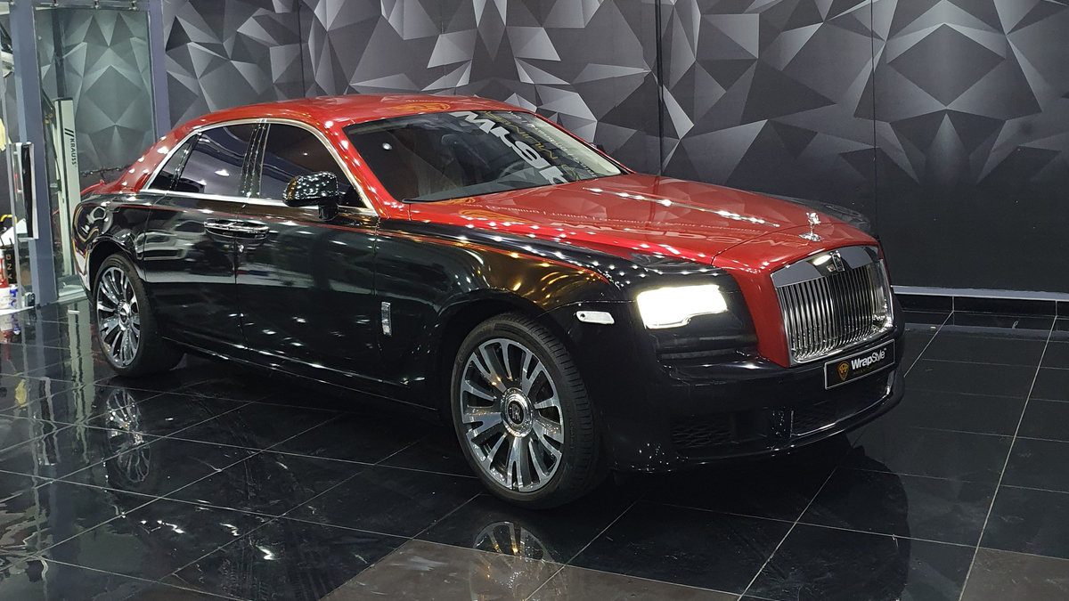 Rolls-Royce Ghost - Red Stripe Wrap - cover