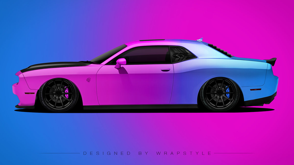 Dodge Challenger - Gradient Design - cover