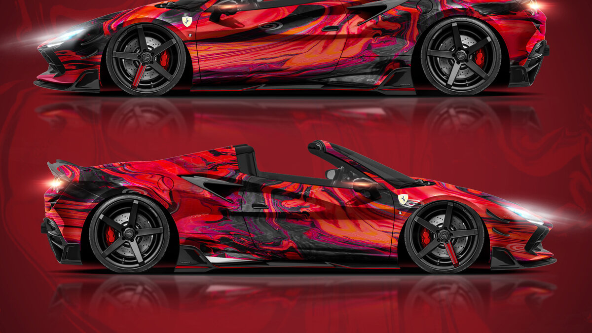 Ferrari F8 Spider - Abstract Design - img 1