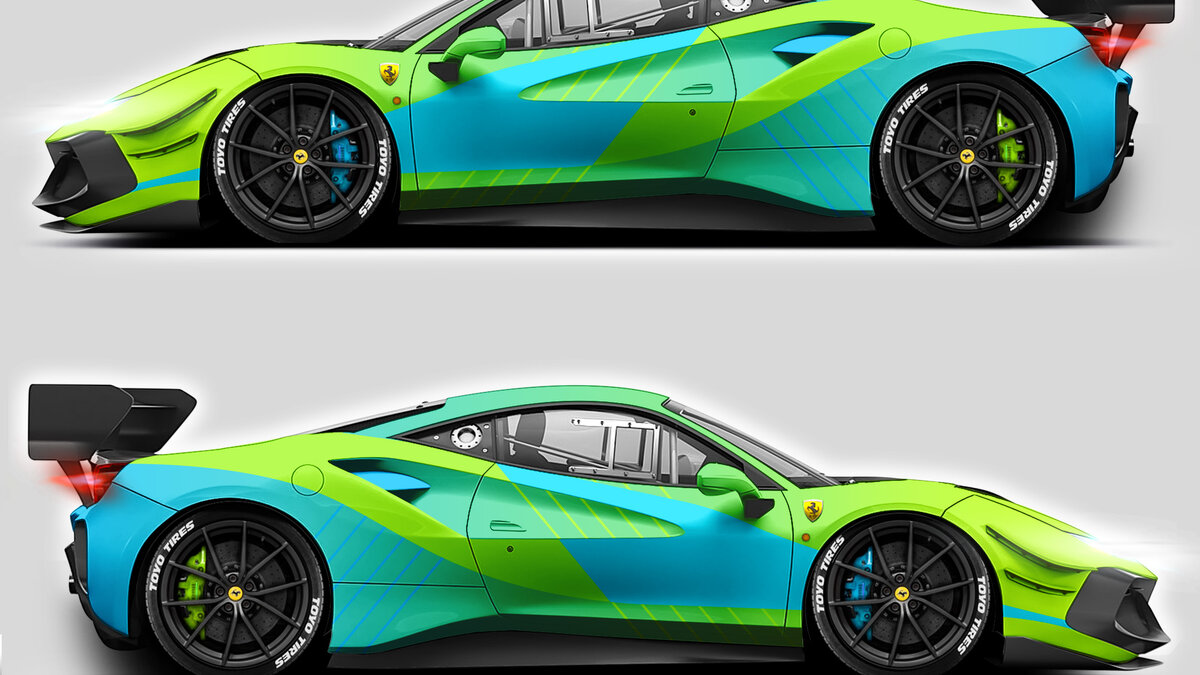 Ferrari 488 - Lime Green Design - img 1