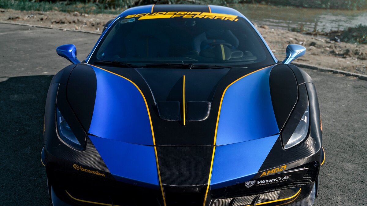 Ferrari 488 - Racing Blue Wrap - img 10