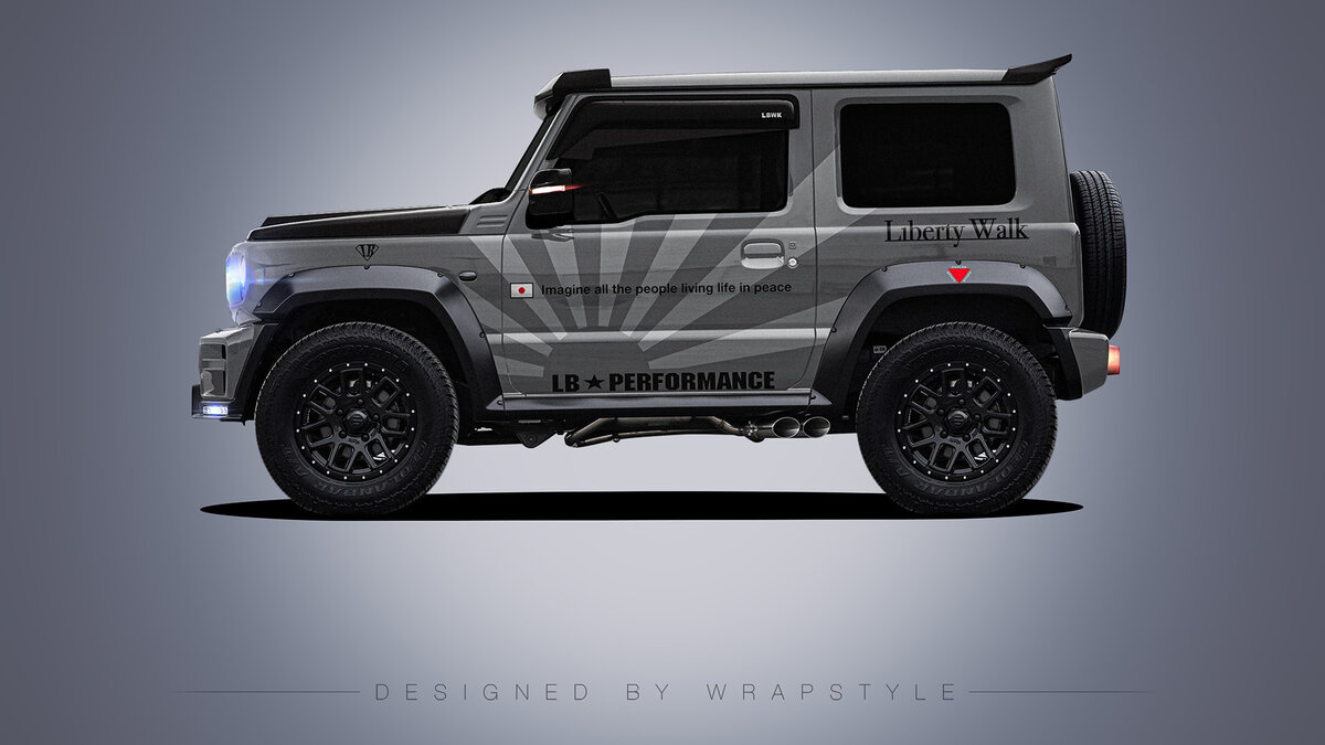 Suzuki Jimny - Grey Sunrise Design - cover