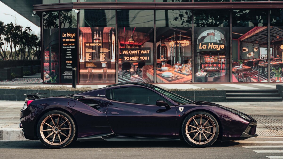 Ferrari 488 - Midnight Purple Wrap - img 4