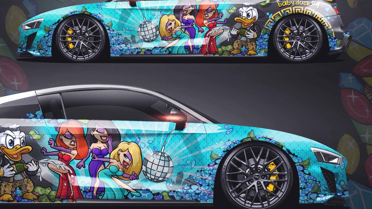 Audi R8 - Baby McDuck Party Design - img 5