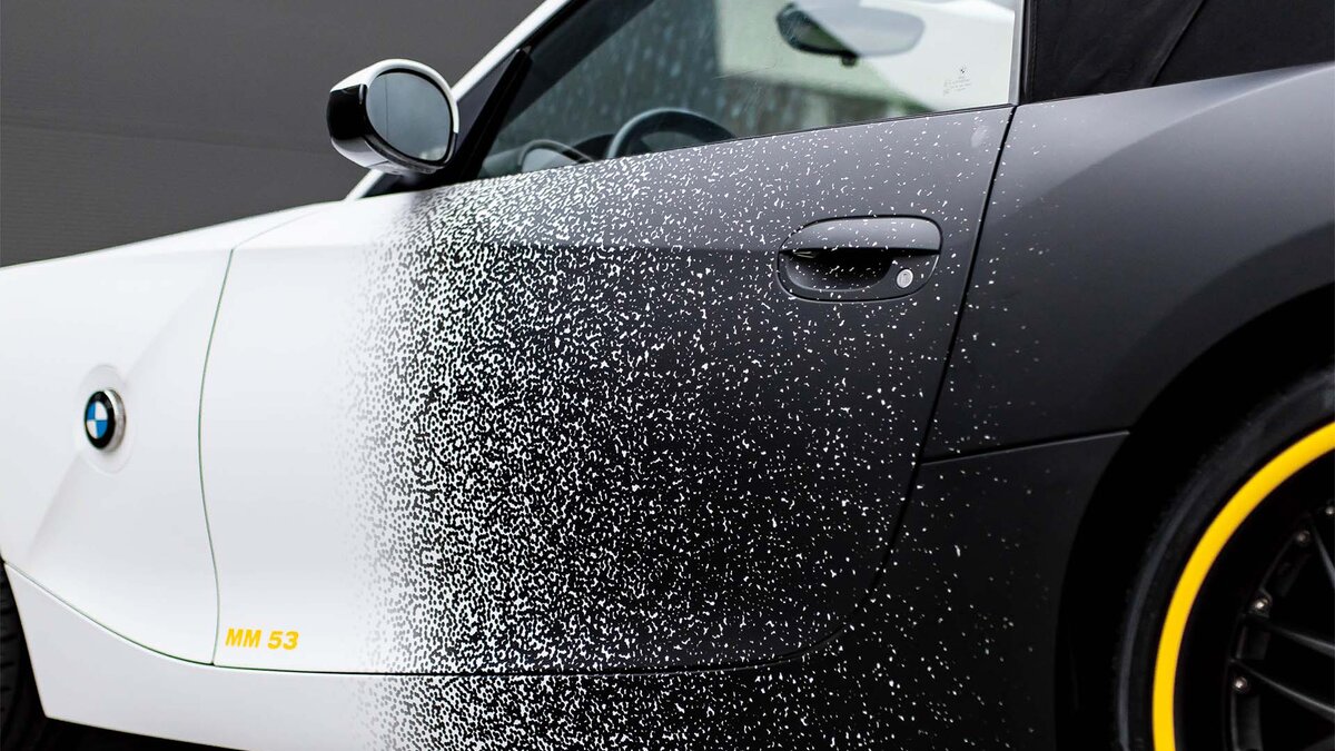 BMW Z4 - Black & White Wrap - img 7