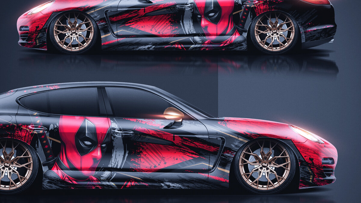 Porsche Panamera 4S - Deadpool Design - img 1