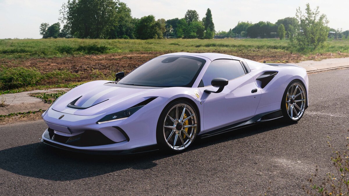 Ferrari F8 Spider - Purple Wrap - cover