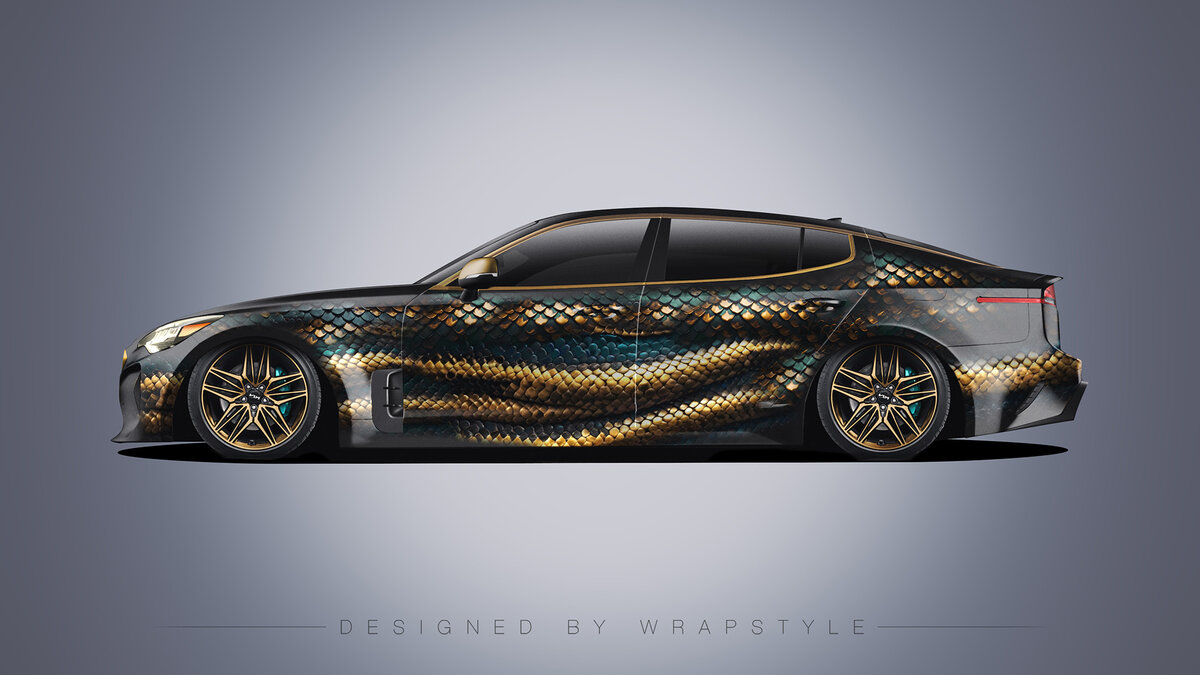 Kia Stinger GT - Snake Skin Design - cover