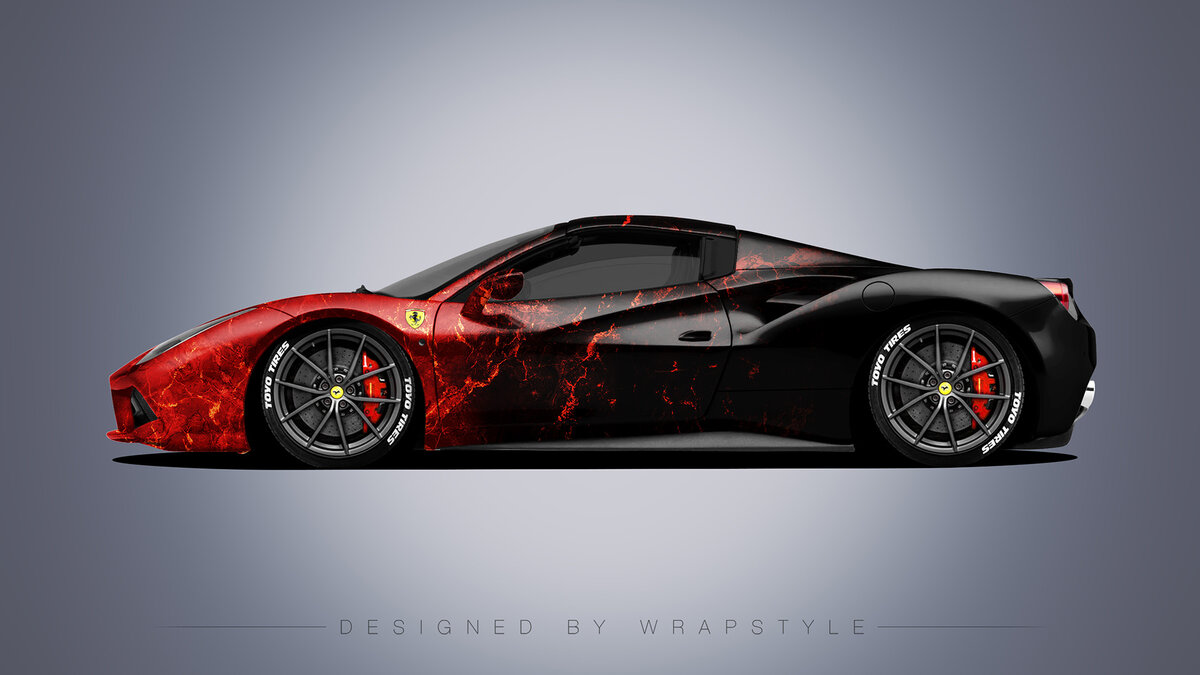 Ferrari 488 Spider - Gradient Design - cover