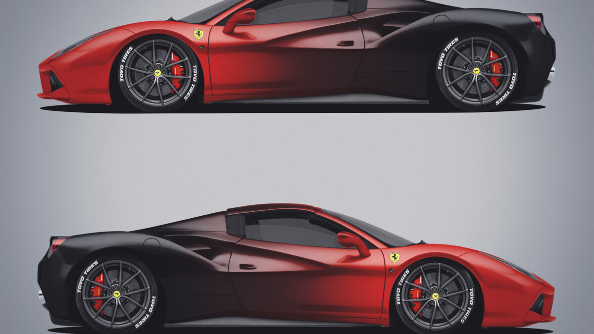 Ferrari 488 Spider - Gradient Design - img 1