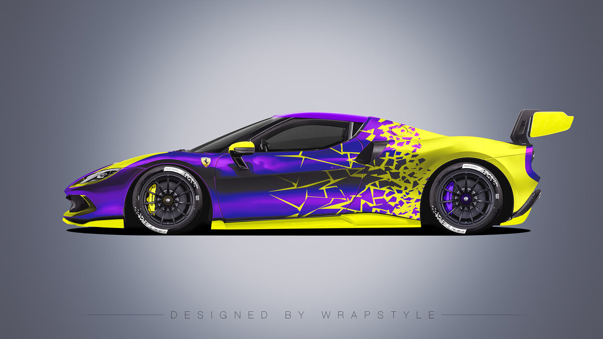 Ferrari 296 Challenge - Cracked Design - cover