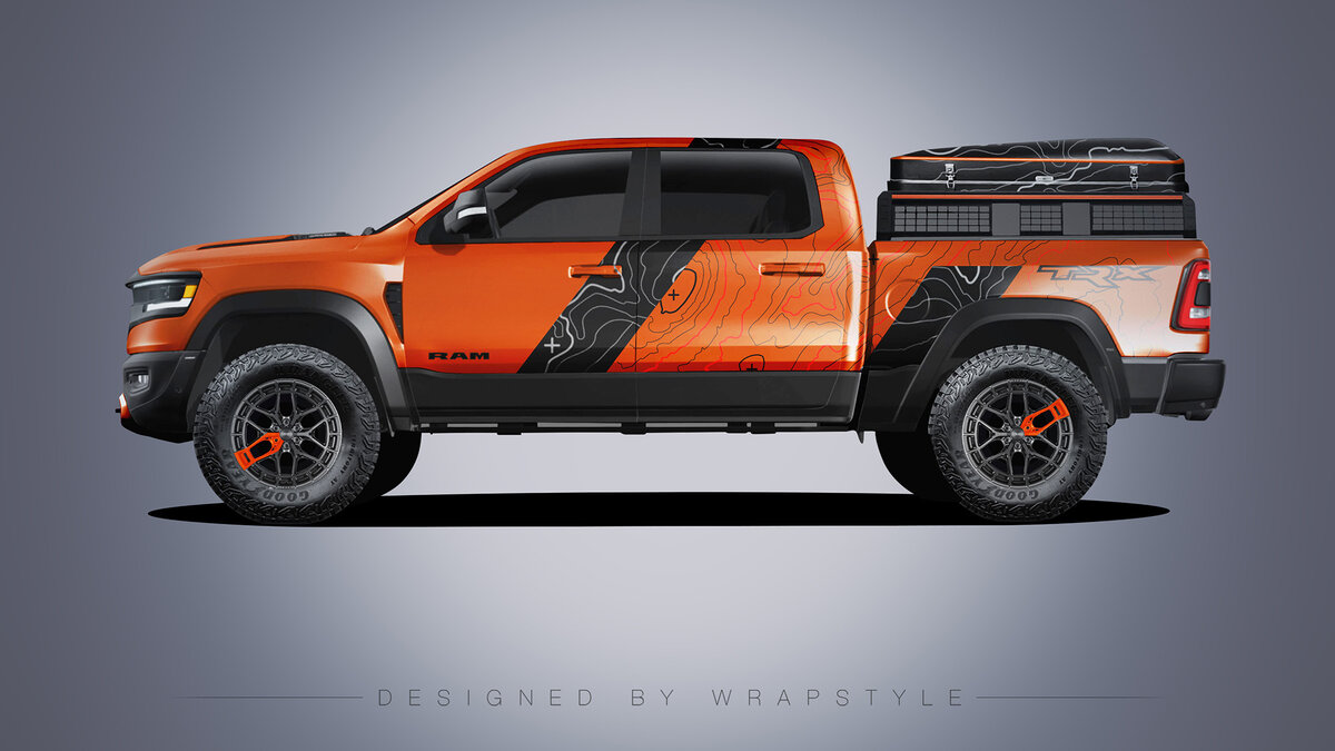 Dodge RAM RTX - Topographic Design - cover
