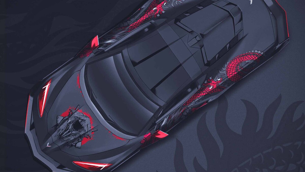 Chevrolet Corvette 2023 - Dragon & Samurai Design - img 3