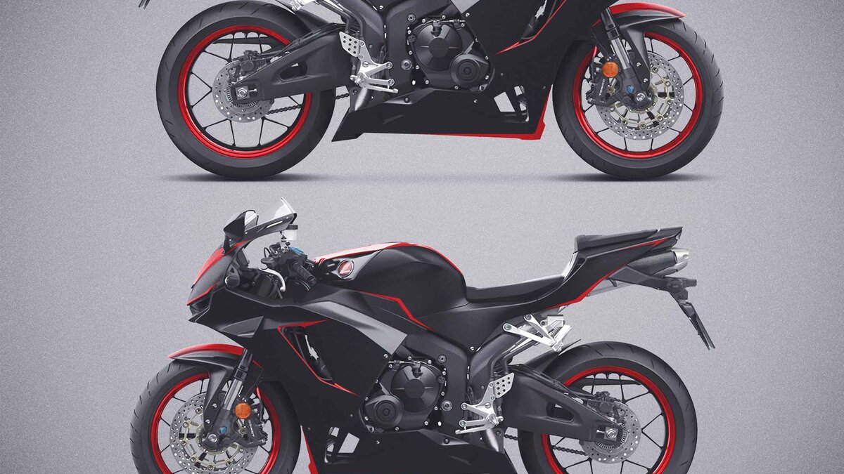 Honda CBR600 - Black & Red Design - img 1