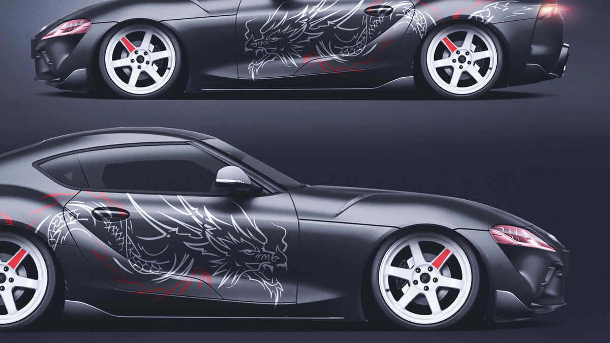 Toyota GR Supra - Chinese Dragon Design - img 1