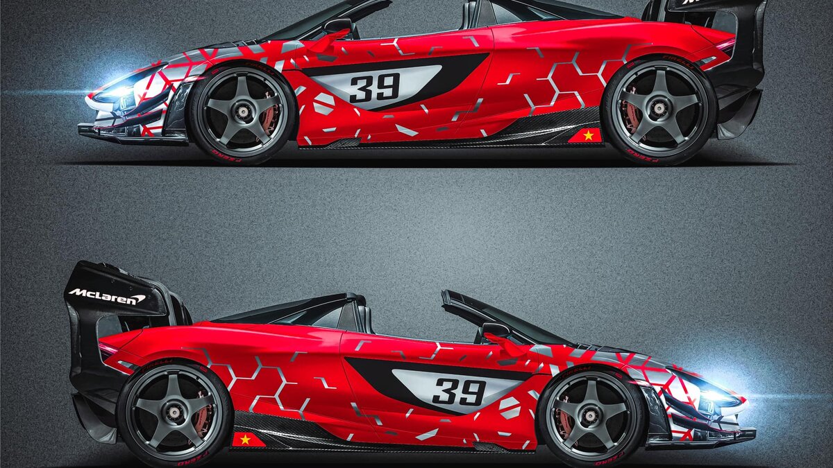 McLaren 750S - Red Chrome Design - img 1