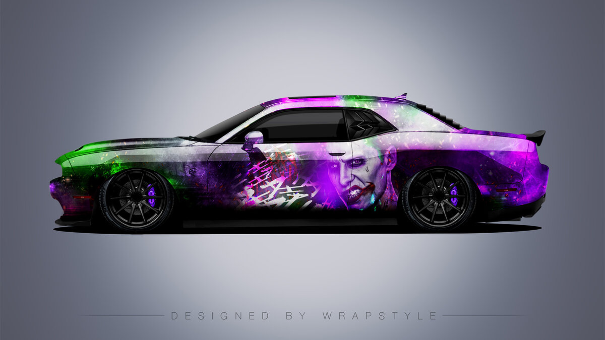 Dodge Challenger - Joker Design - cover