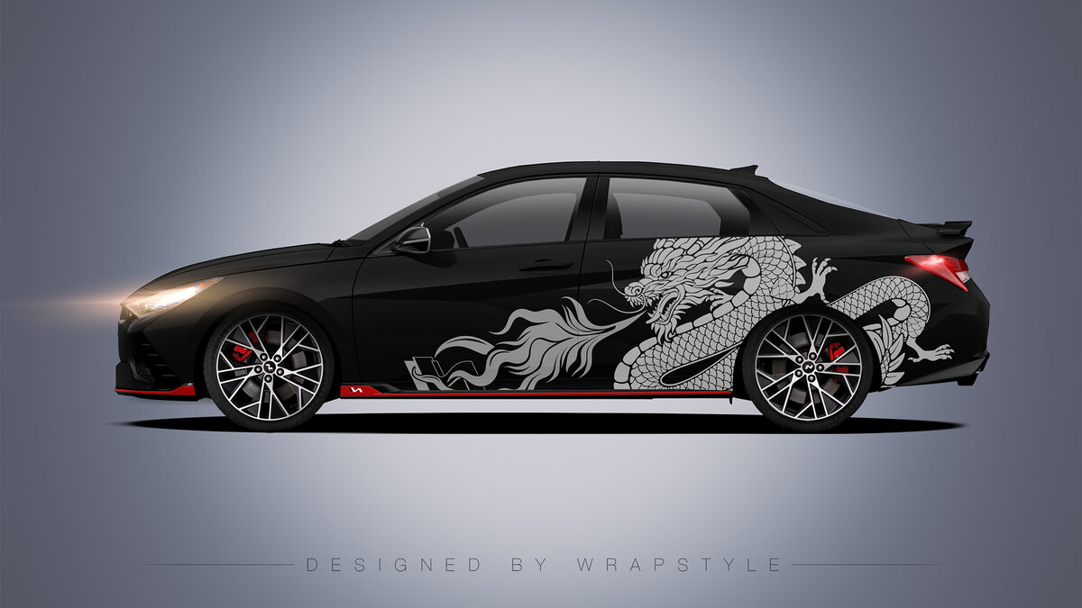 Hyundai Elantra N - Dragon Design - cover