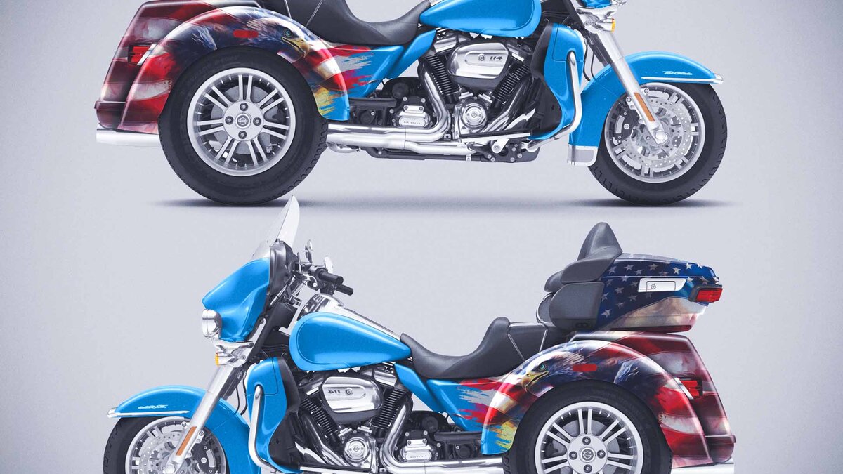 Harley-Davidson Tri Glide - Patriotic Design - img 5