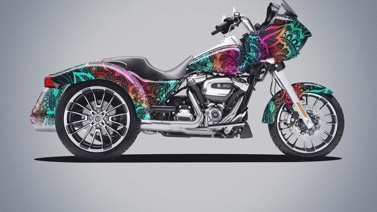 Harley Davidson Road Glide - Mandala Design - img 1