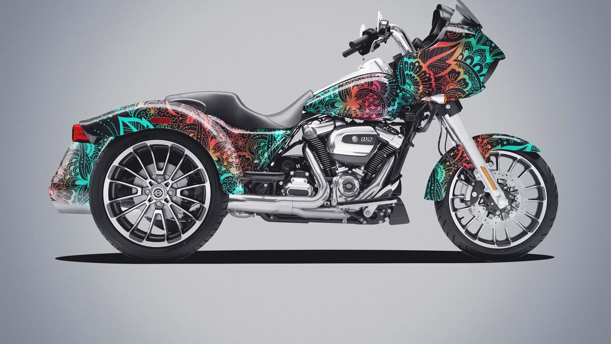 Harley Davidson Road Glide - Mandala Design - img 2
