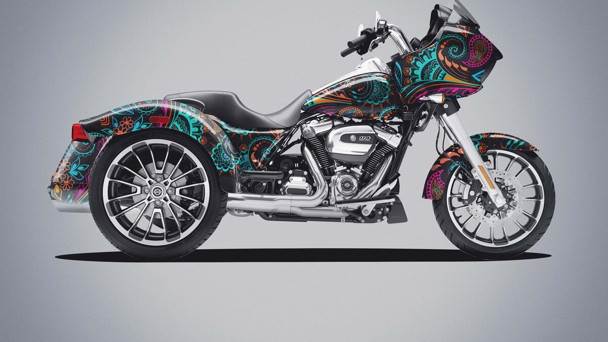 Harley Davidson Road Glide - Mandala Design - img 3
