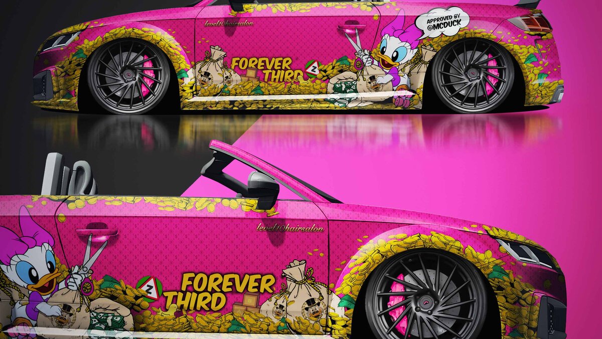 Audi TT Roadster - Queen Of Gold Design - img 1