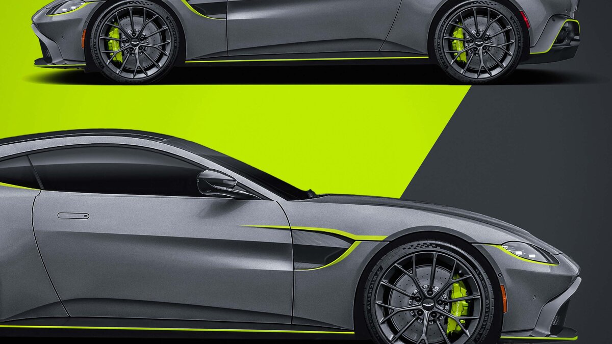 Aston Martin Vantage V12 - Green Stripes Design - img 3