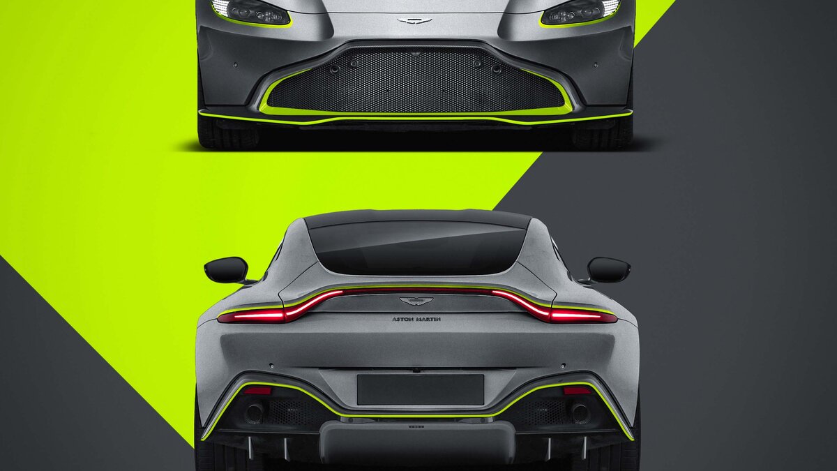 Aston Martin Vantage V12 - Green Stripes Design - img 4