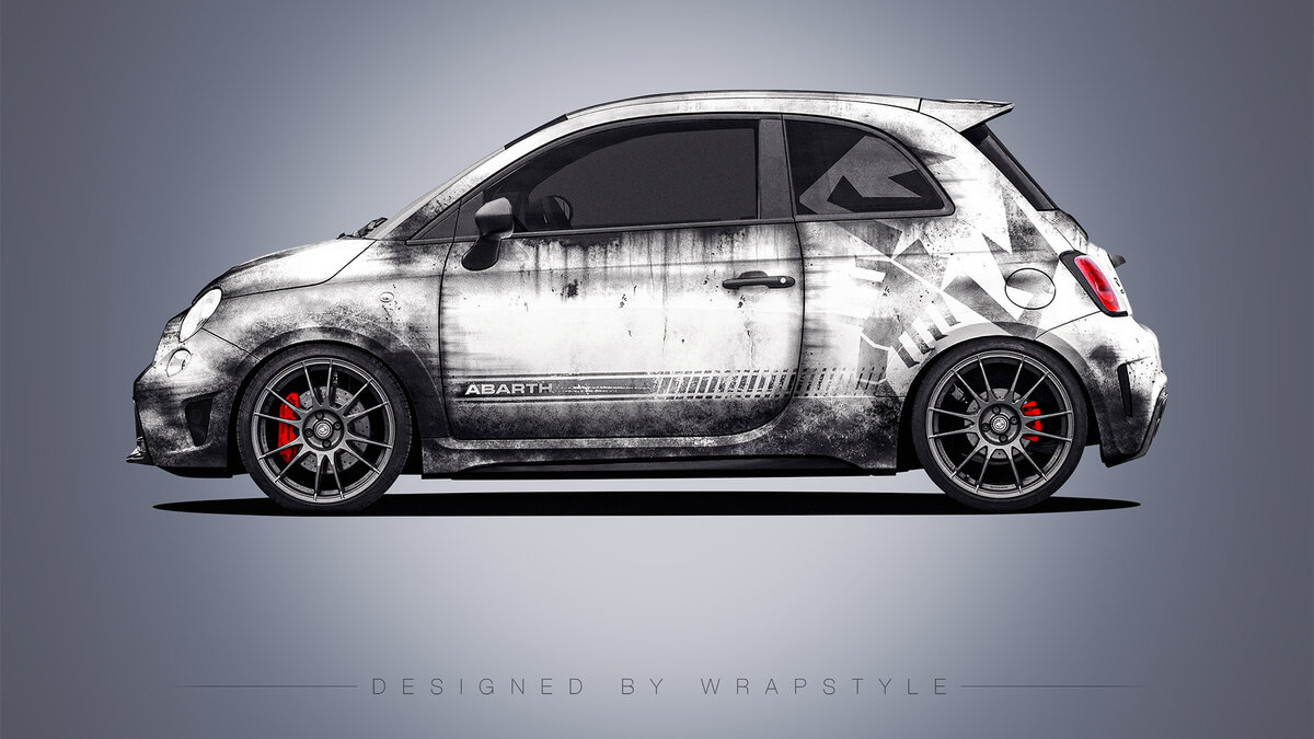 Abarth 500 - Grunge Design - cover