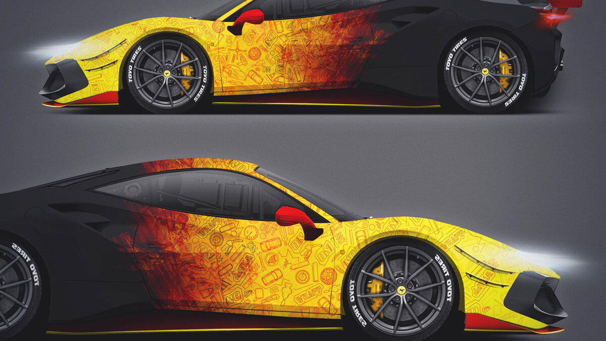 Ferrari 488 Challenge Evo - Amber Fade Design - img 1