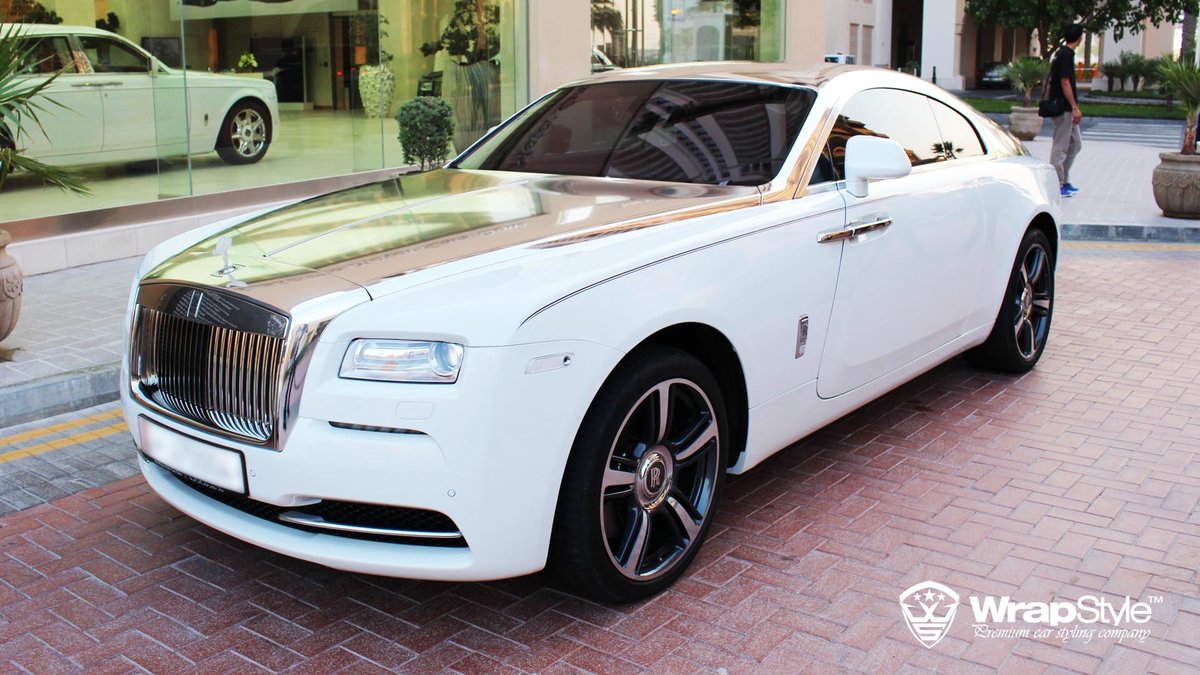 Rolls-Royce Wraith - Silver Chrome wrap - img 3