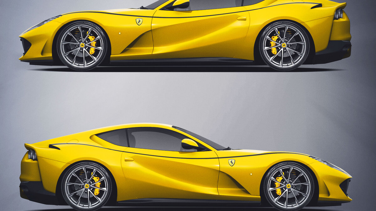Ferrari 812 Superfast - Black Stripe Design - img 2