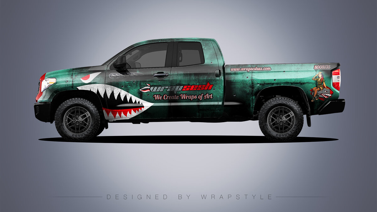 Toyota Tundra SR5 - Grunge Shark Design - cover