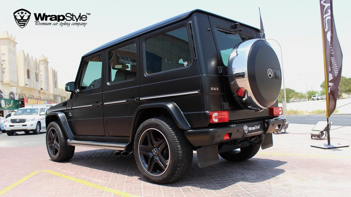 Mercedes G63 - Black Satin wrap - img 1