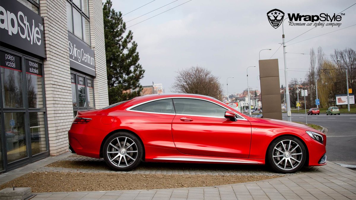 Mercedes SS Coupe -  Red Gloss wrap - img 3