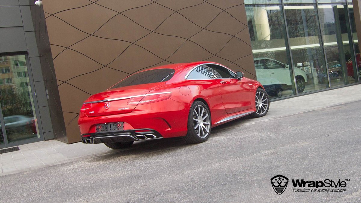 Mercedes SS Coupe -  Red Gloss wrap - img 2