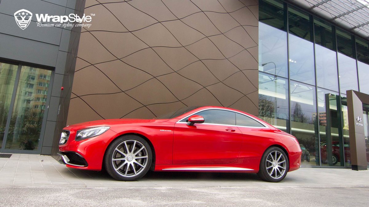 Mercedes SS Coupe -  Red Gloss wrap - img 1