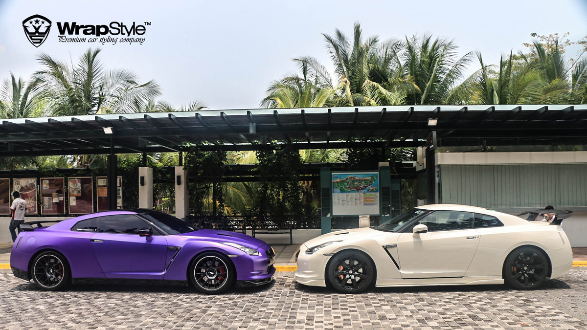 Nissan GTR - Purple Matt Chrome wrap - img 2