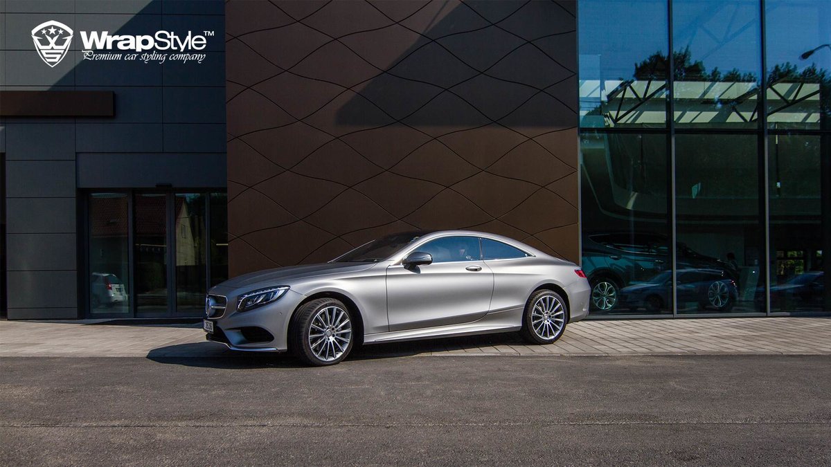 Mercedes S63 Coupe - Steel Matt wrap - img 3