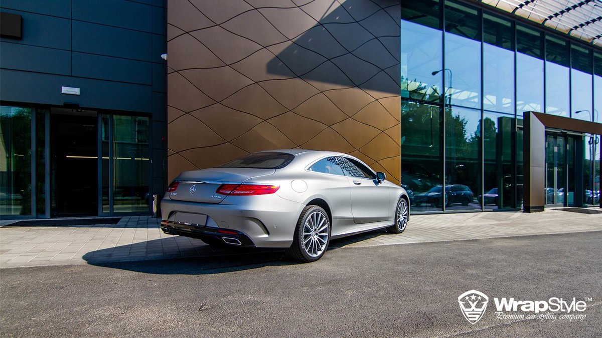 Mercedes S63 Coupe - Steel Matt wrap - img 2
